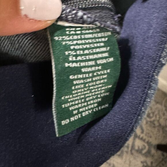 Lauren Ralph Lauren Dark Blue Stretch Slimming Shaping size 4 Skinny Jeggings - Picture 5 of 8